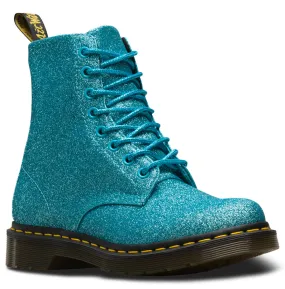 1460 Pascal Glitter Turquoise Boots