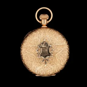 14K Yellow Gold Estate Pocket Watch Locket