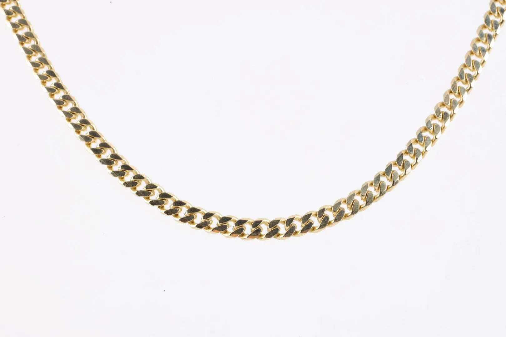 20" 14k Yellow Gold Curb Chain Necklace (25.00g.)