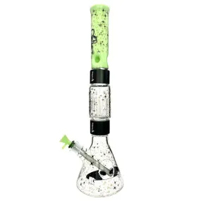 20" Halo Bong Spaced Out Beaker Double Stack