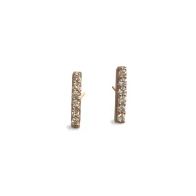 6 Diamond 14K Post earrings(E1510)