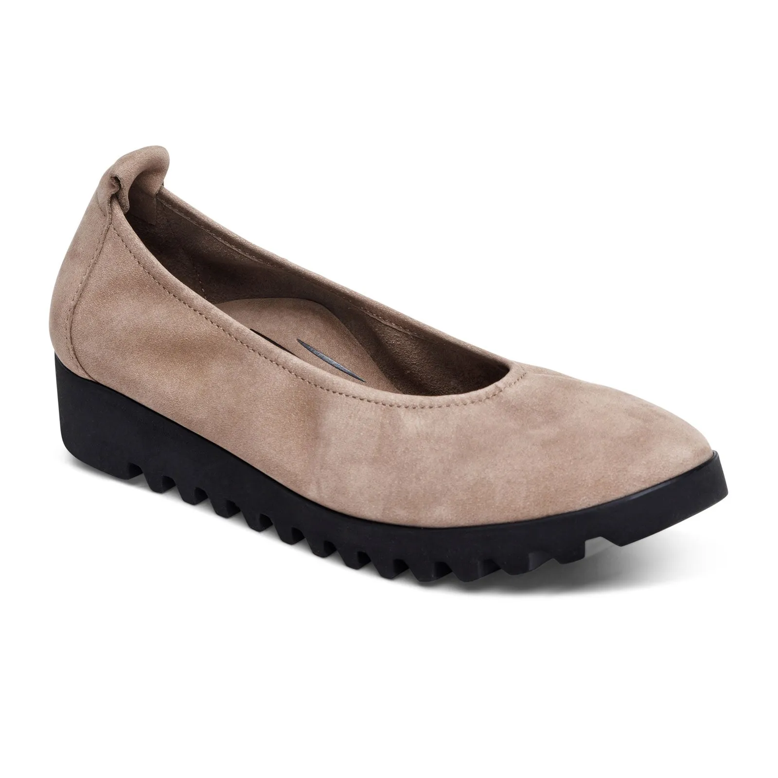 Aetrex Brianna Ballet Flat (Women) - Taupe