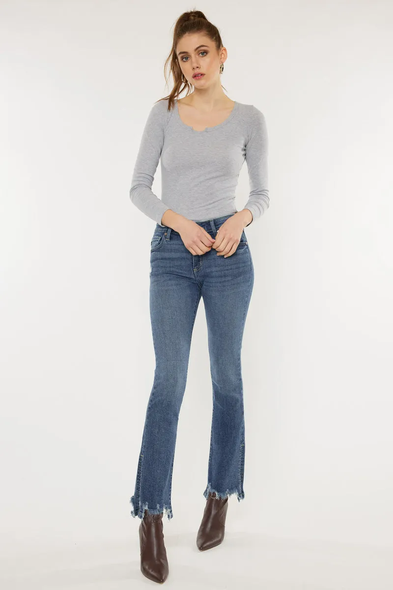 Arlet Mid Rise Baby Bootcut Jeans