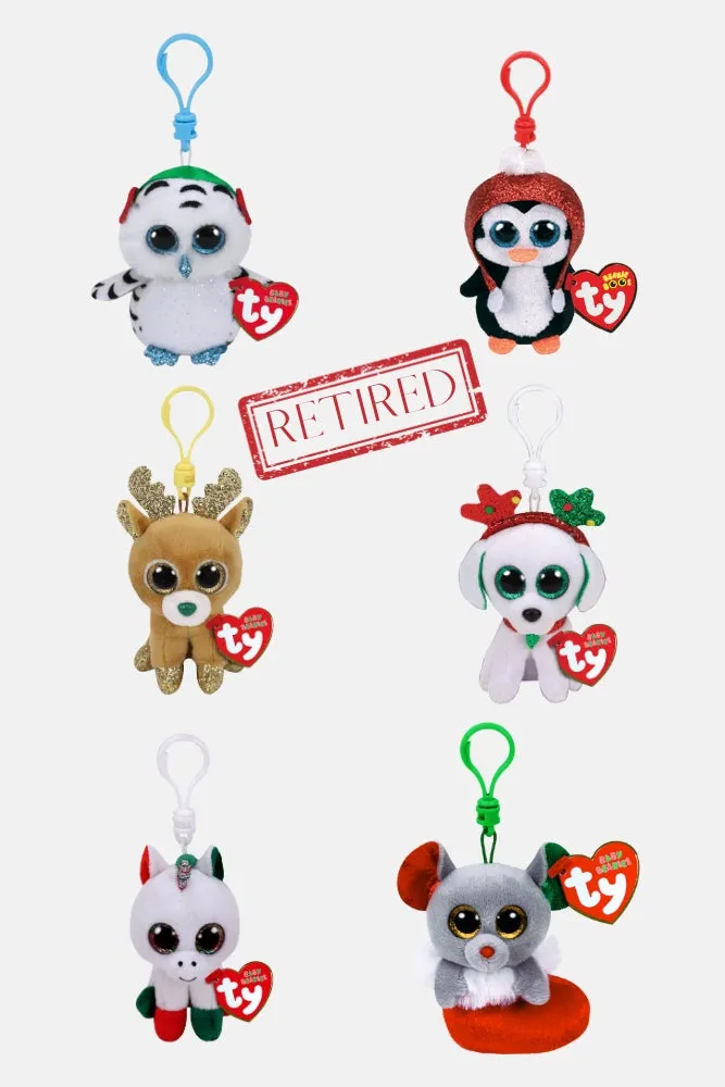 Beanie Boo retired Holiday Collection - Keychains