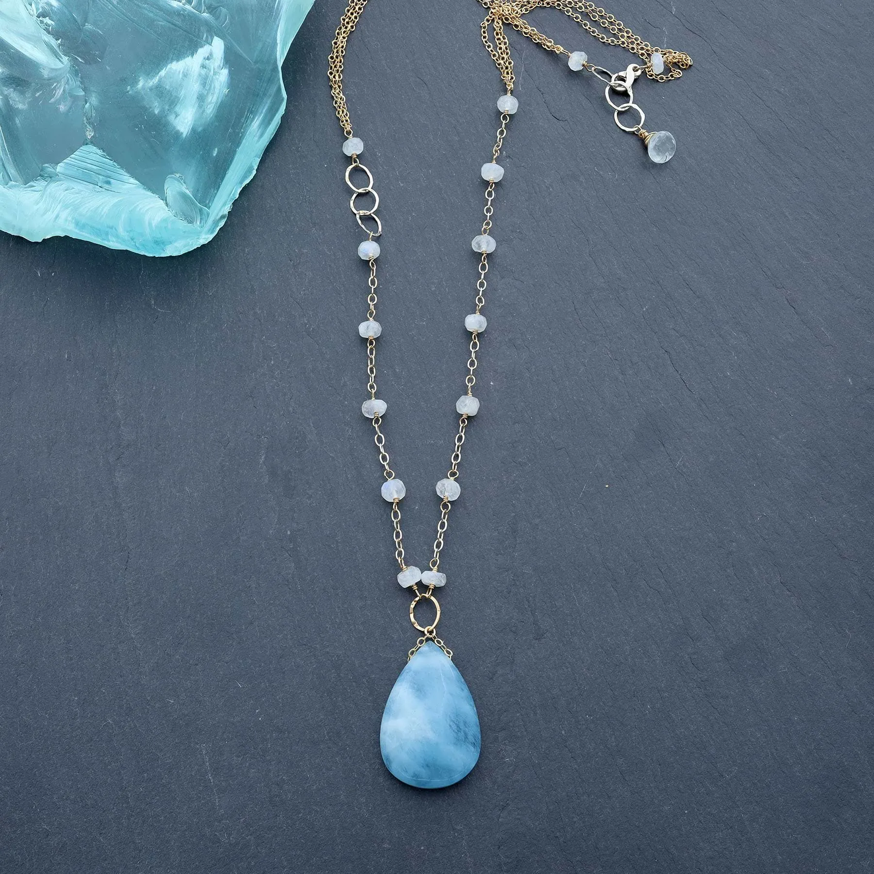 Big Blue Sky - Aquamarine Necklace