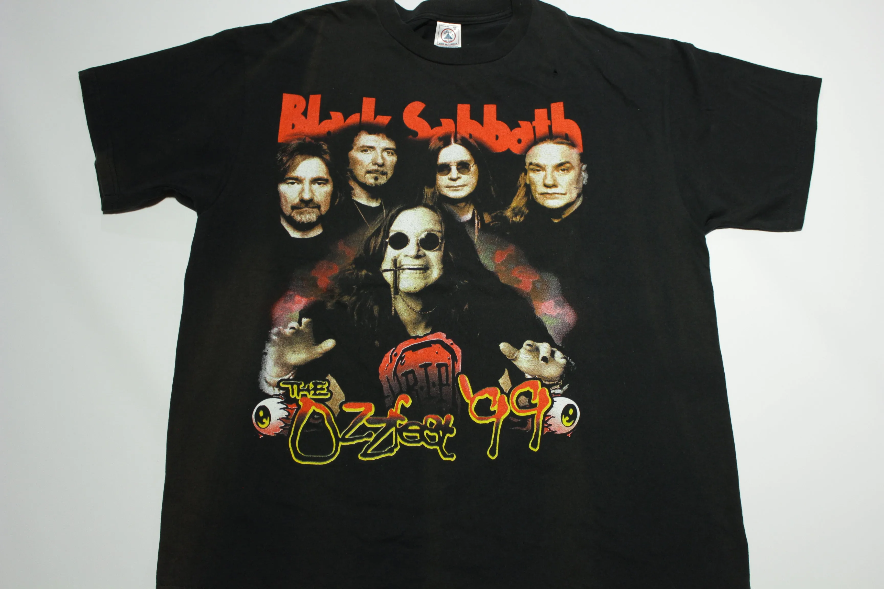 Black Sabbath Ozzfest 1999 Ozzy Osbourne Vintage 90's  Primus Slayer Deftones Tour T-Shirt