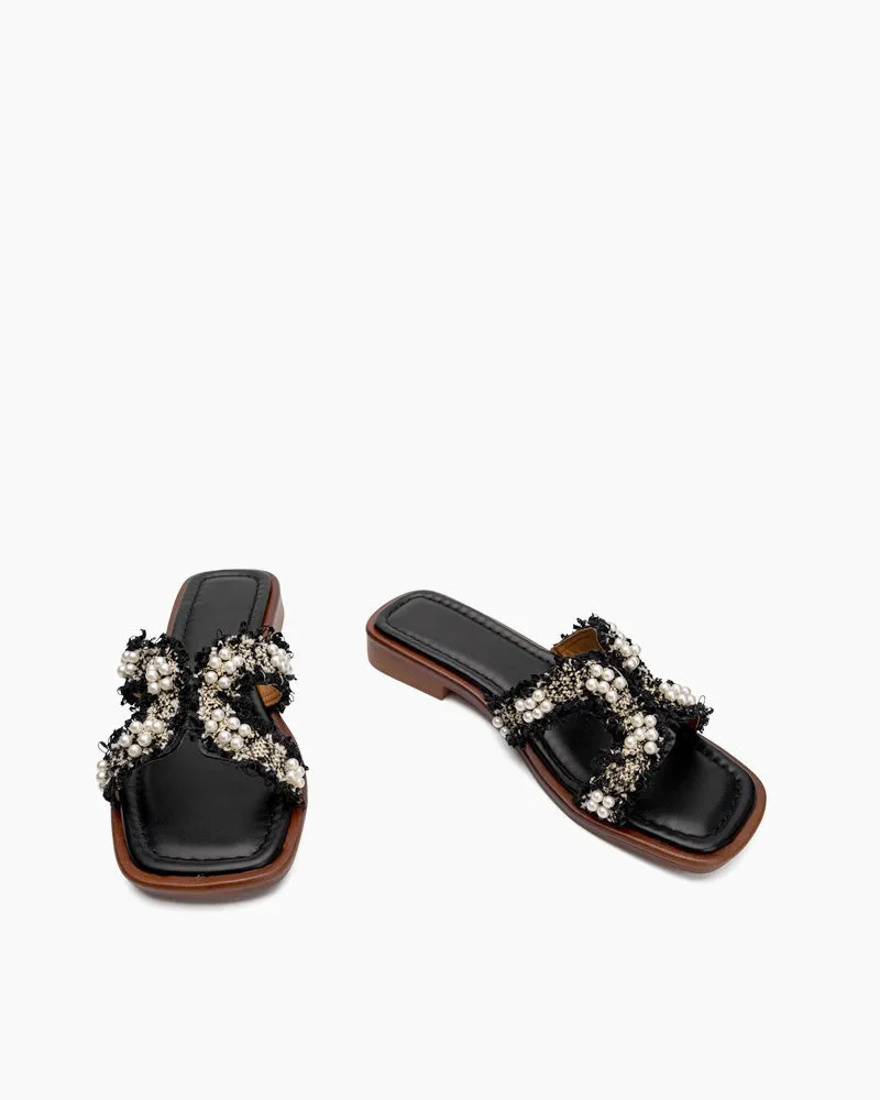 Bohemian Pearl Comfortable Flat Sandals