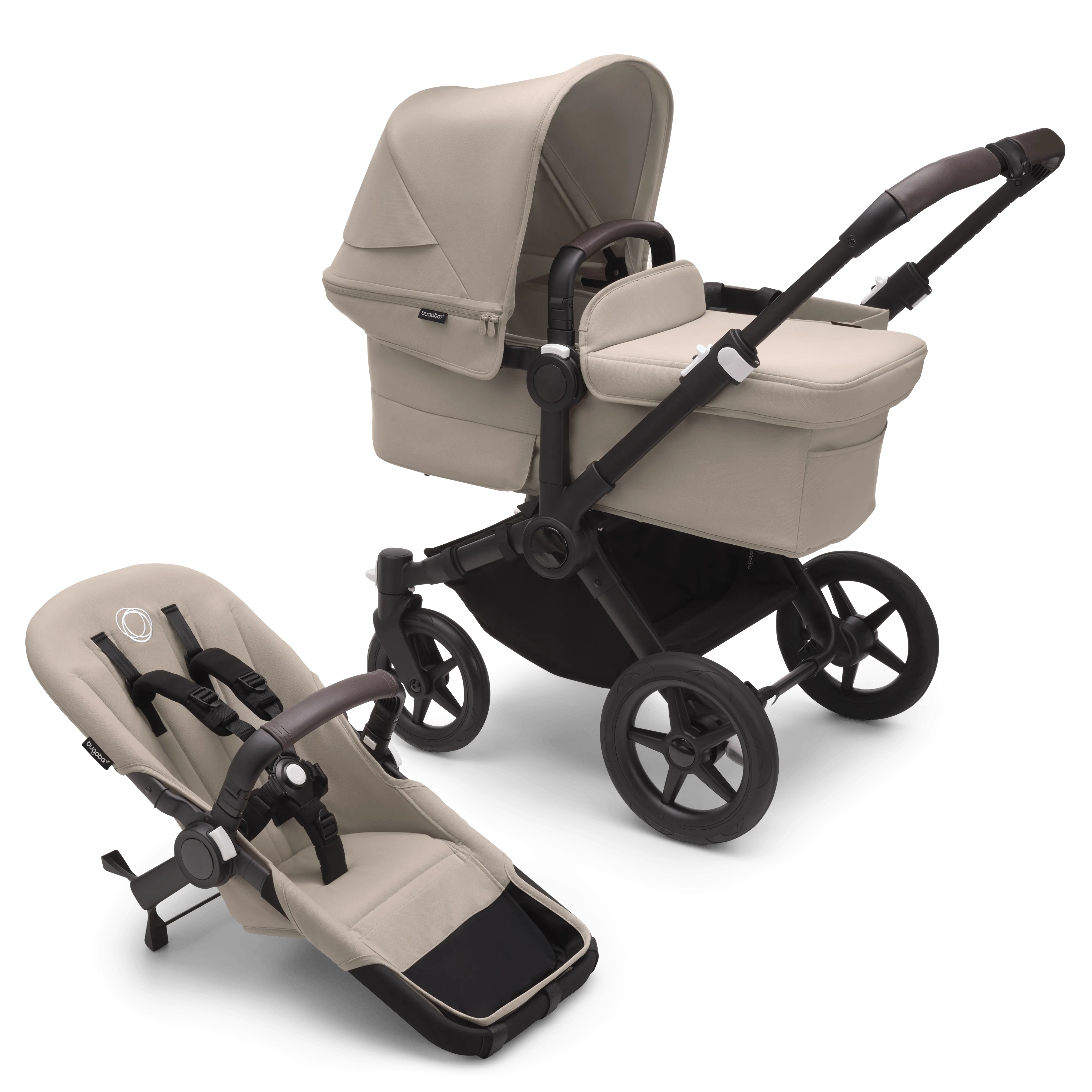 Bugaboo Donkey 5 Mono - Black/Desert Taupe/Desert Taupe