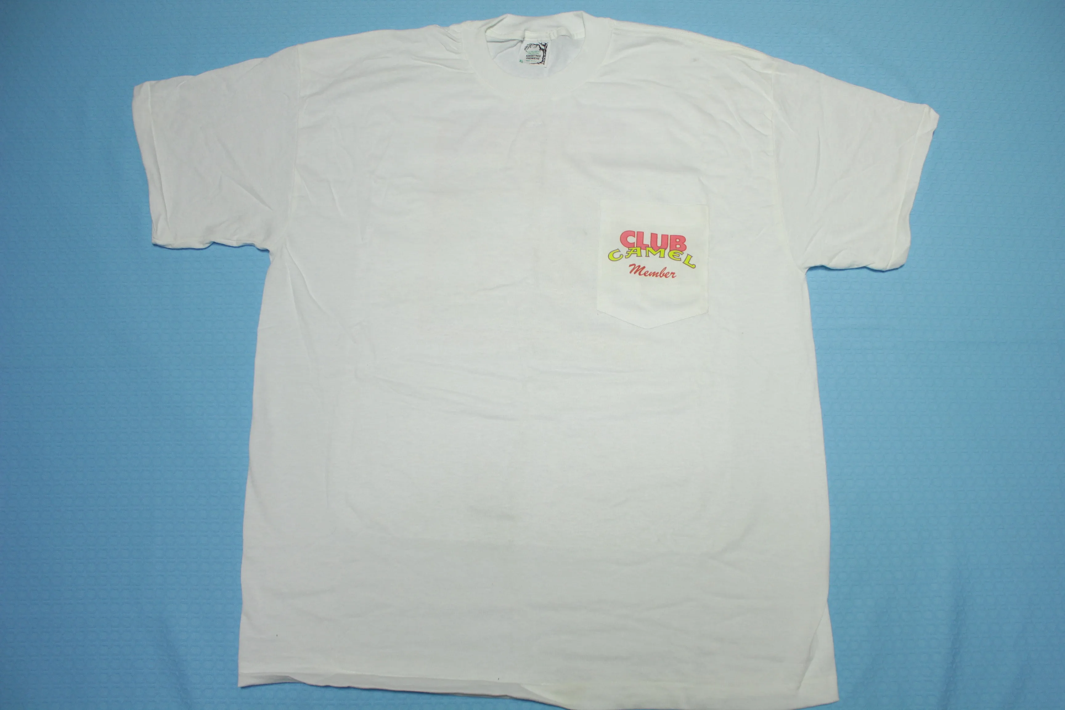 Camel Club Joe Cigarettes Vintage 1991 Wish You Were Here 90's Single Stitch USA T-Shirt