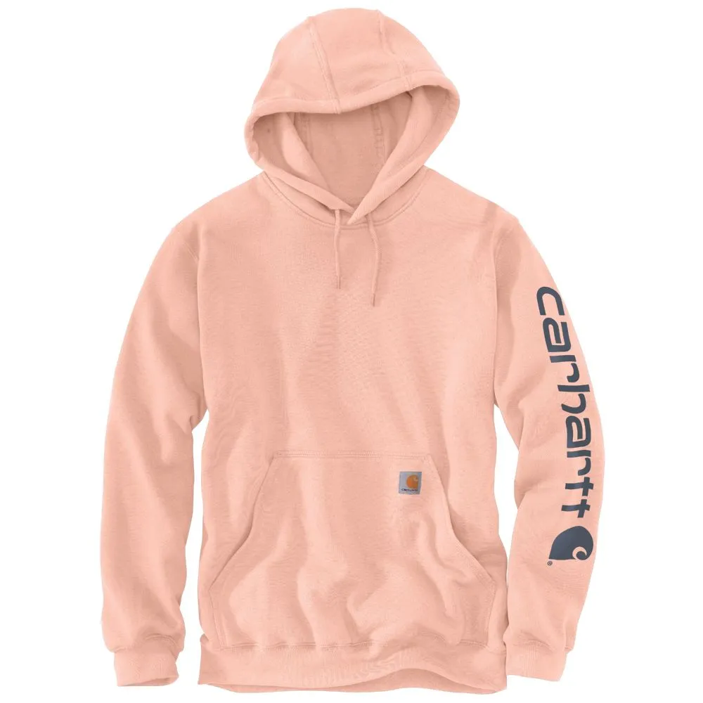 'Carhartt' Men's Midweight Sleeve Logo Hoodie - Tropical Peach