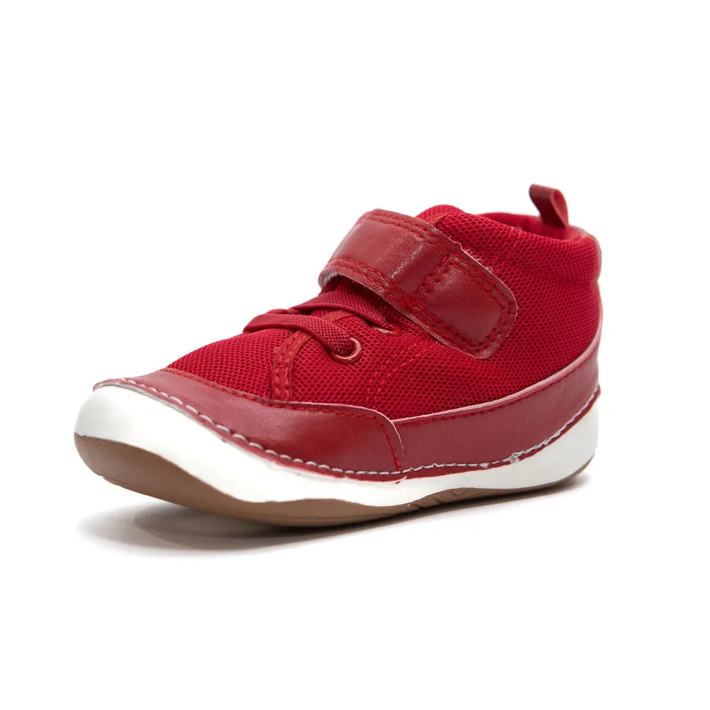 CHICAGO red baby and toddler high-top sneakers