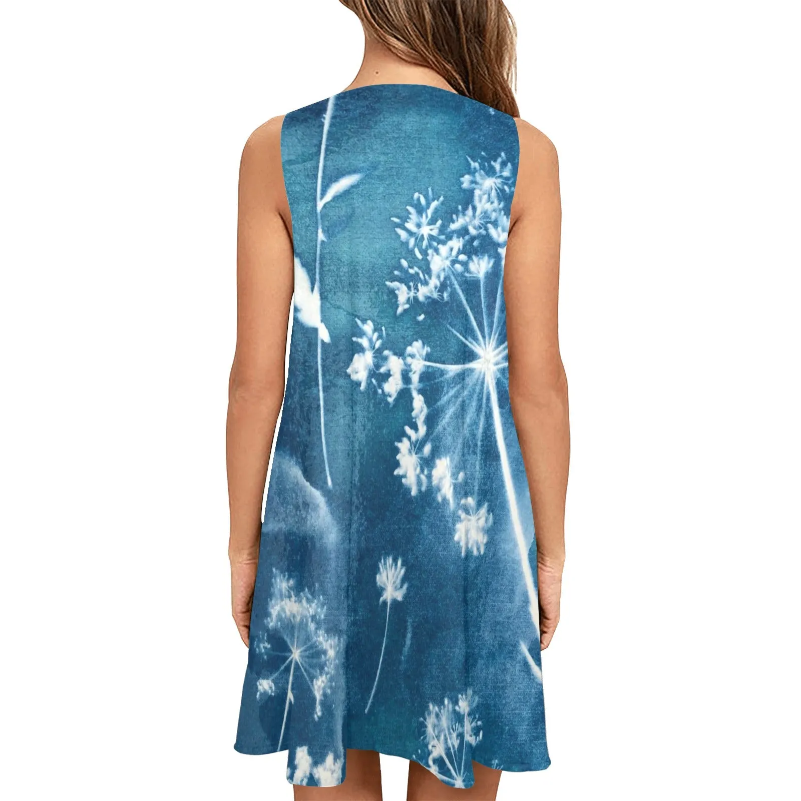 Dandelion Women's Sleeveless A-Line Pocket Dress (D57)