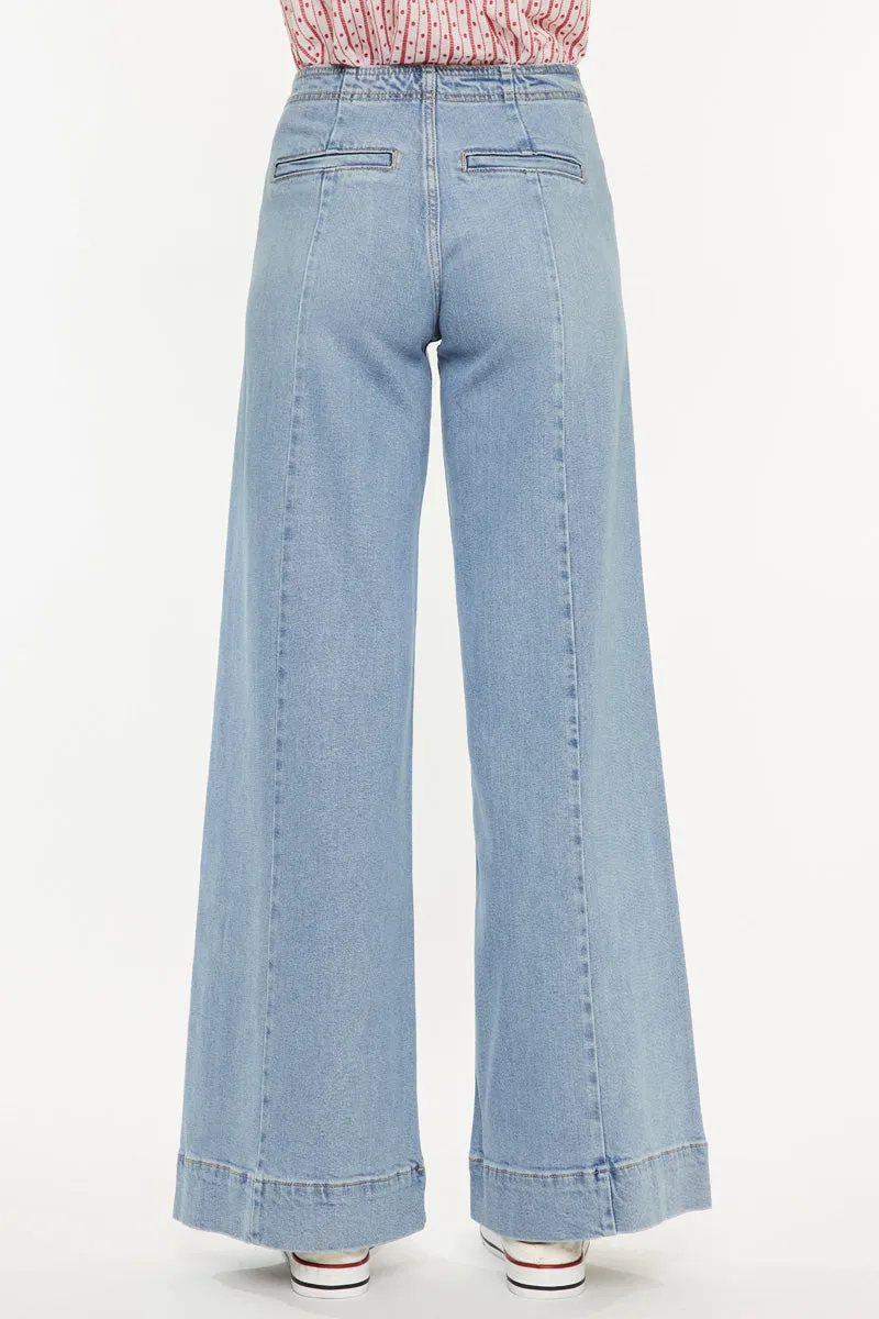 Deena High Rise Wide Leg Jeans