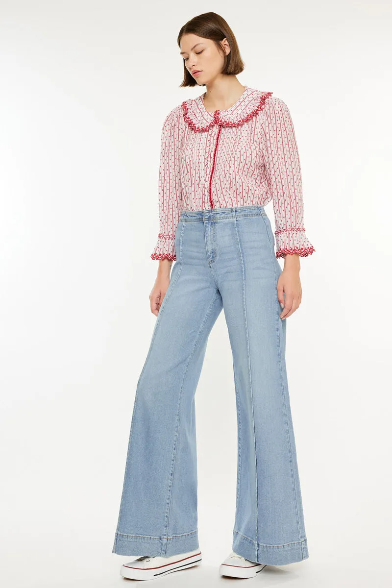 Deena High Rise Wide Leg Jeans