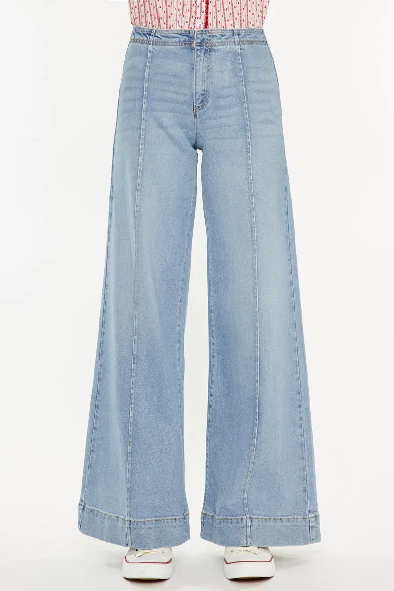 Deena High Rise Wide Leg Jeans