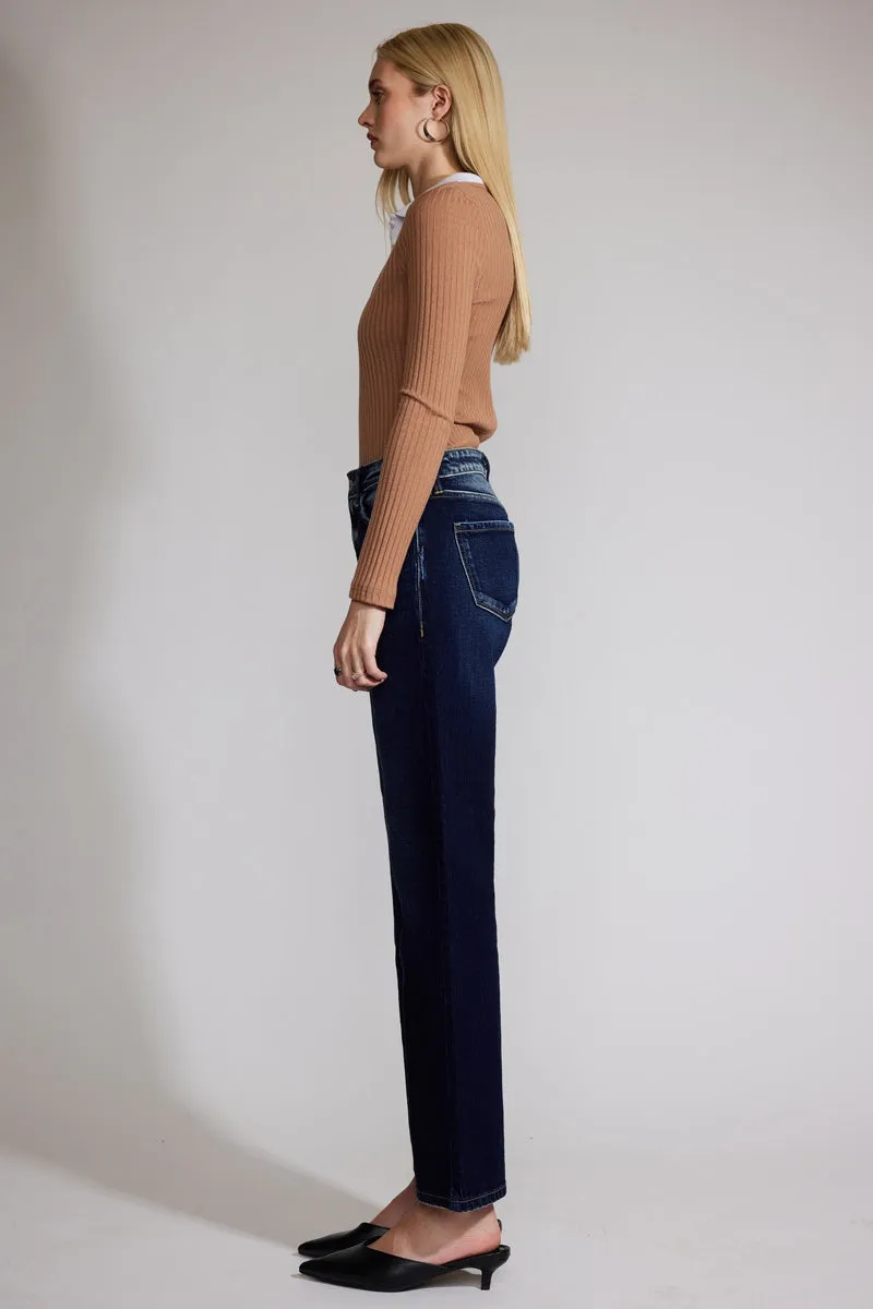 Delores  Premier High Rise Straight Jeans