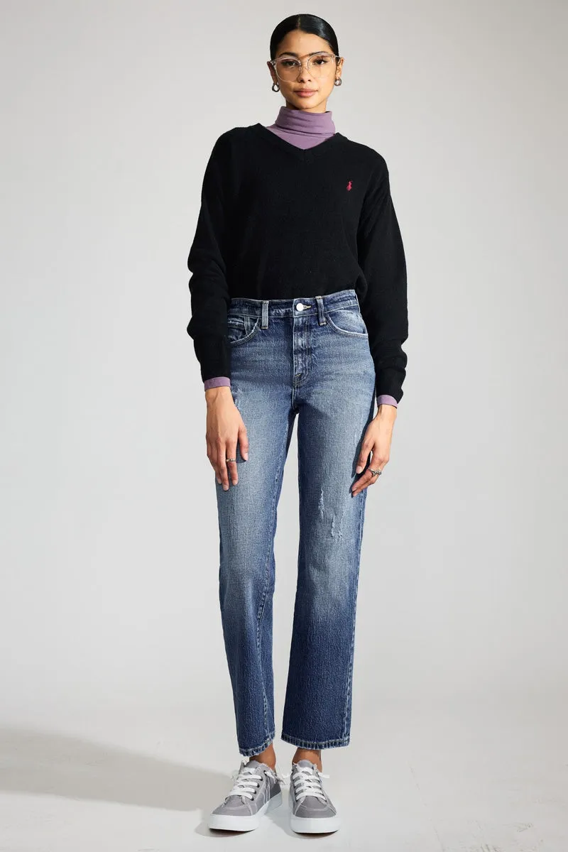 Dorothea Premier High Rise Straight Jeans