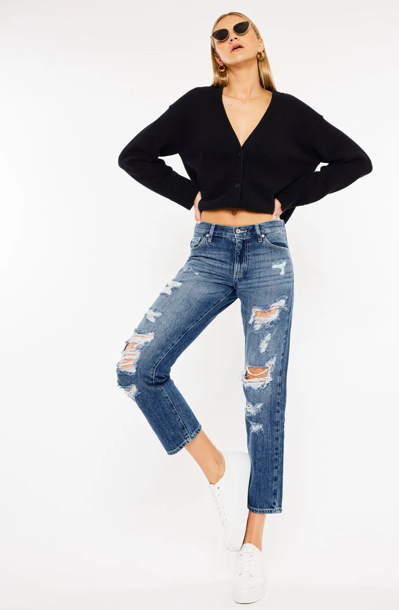 Effy Mid Rise Boyfriend Jeans