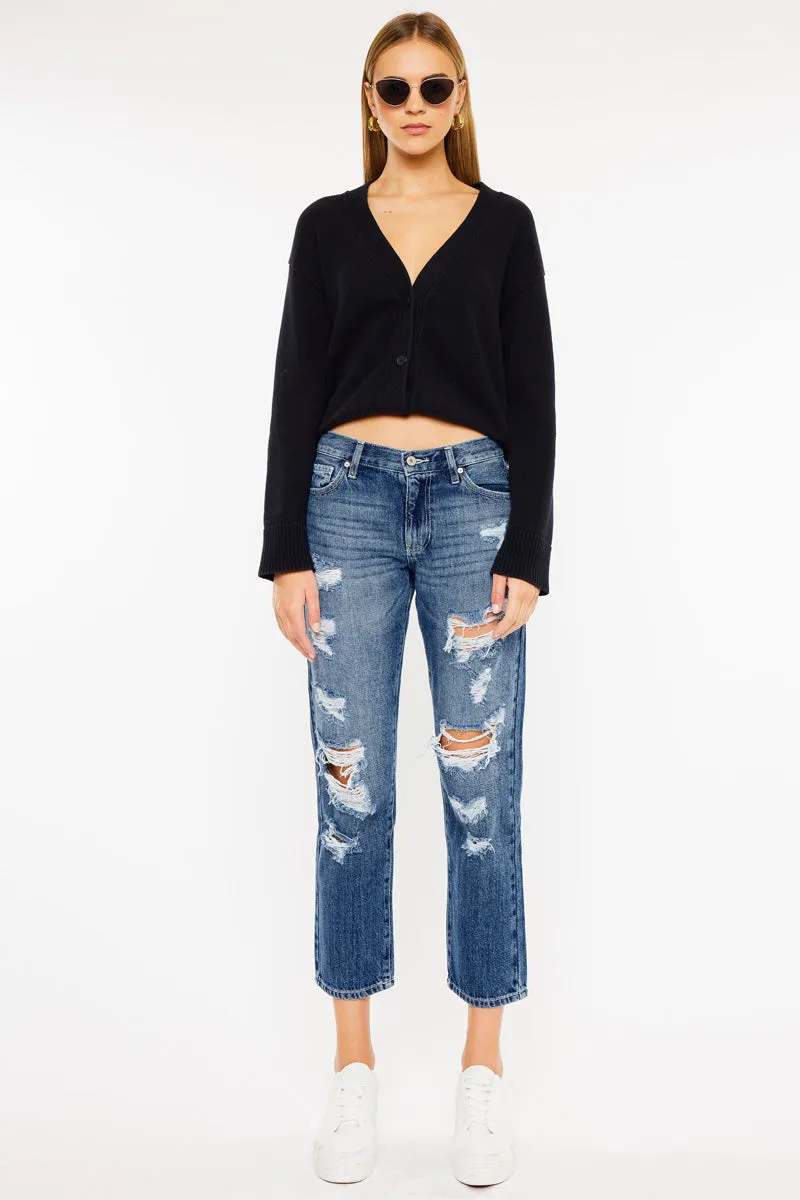 Effy Mid Rise Boyfriend Jeans