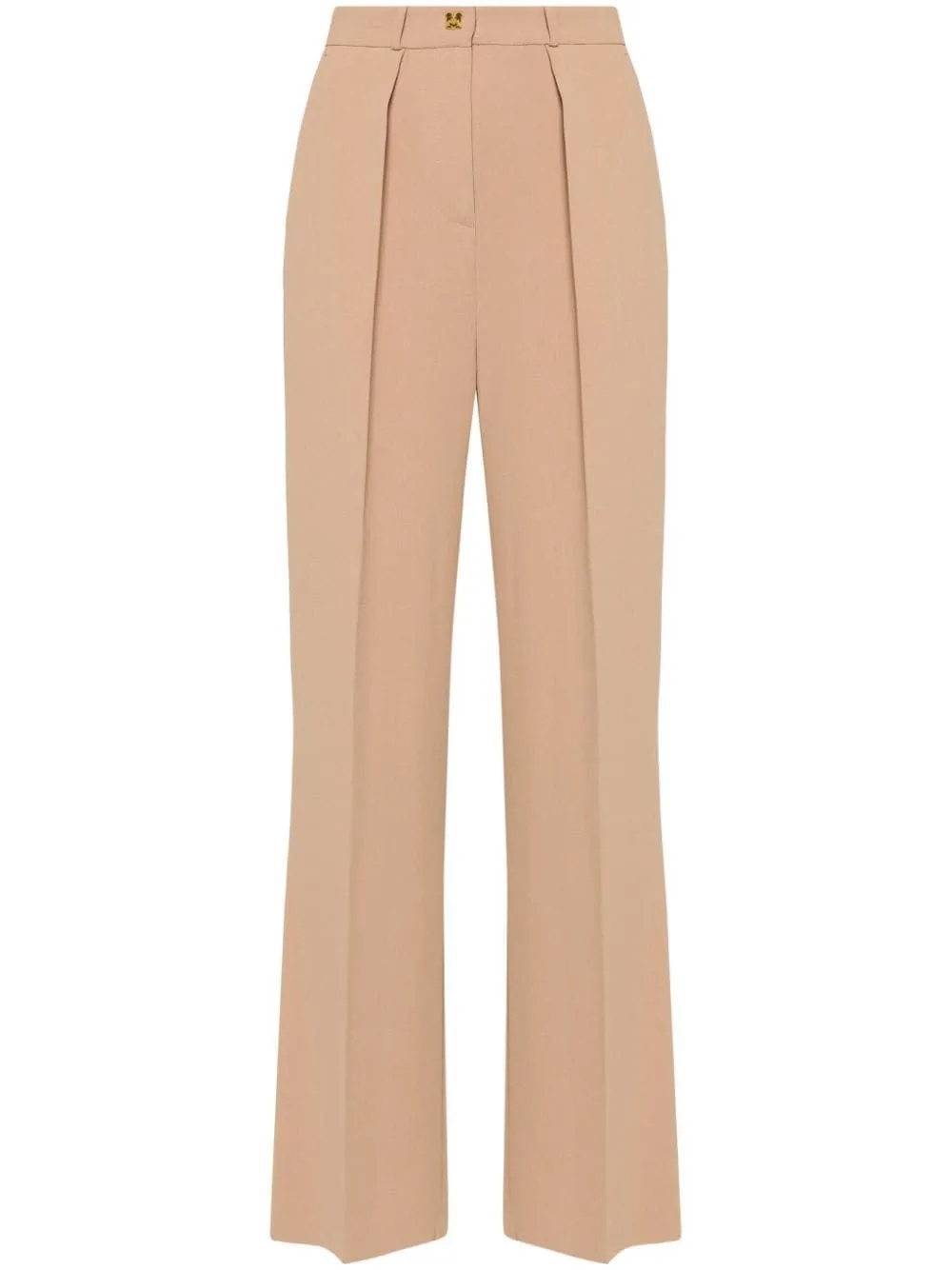 EMBLEM CREPE STRAIGHT TROUSERS