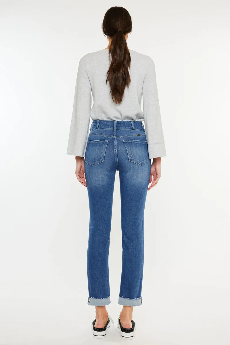 Esme High Rise Slim Straight Leg Jeans