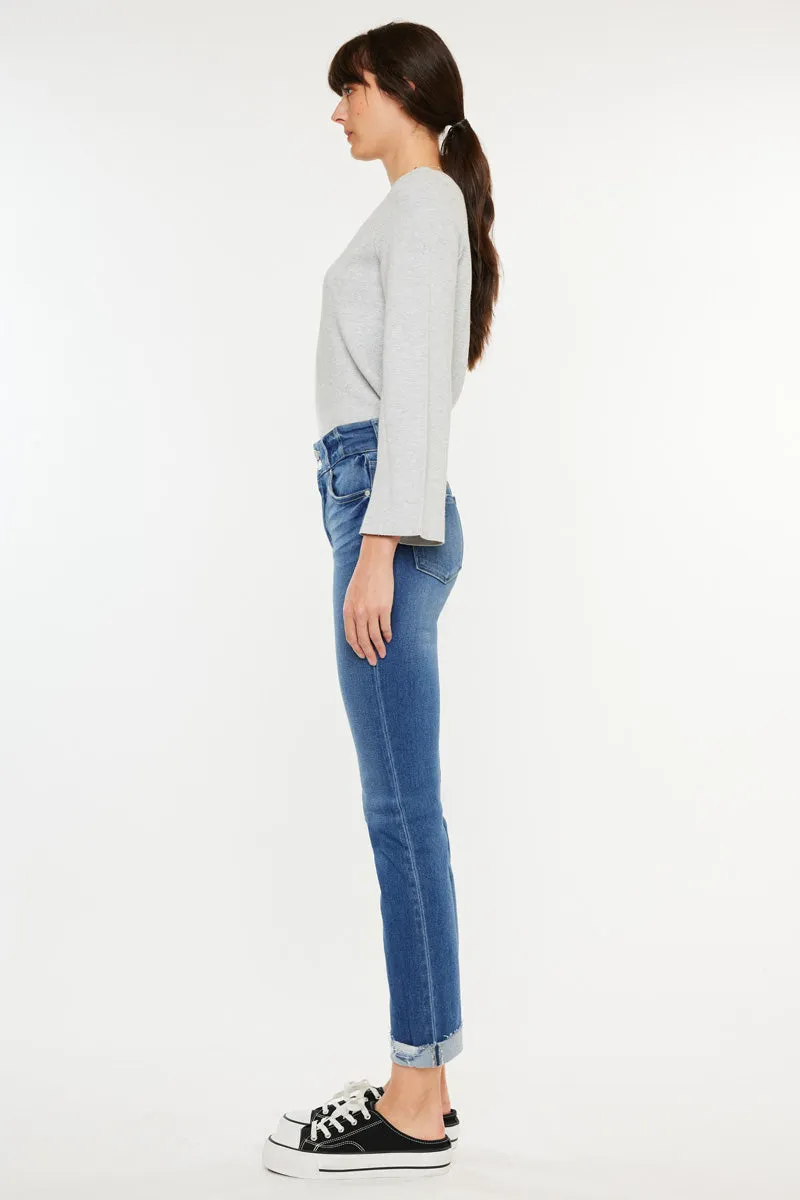 Esme High Rise Slim Straight Leg Jeans