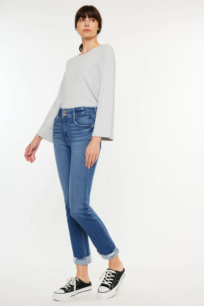 Esme High Rise Slim Straight Leg Jeans