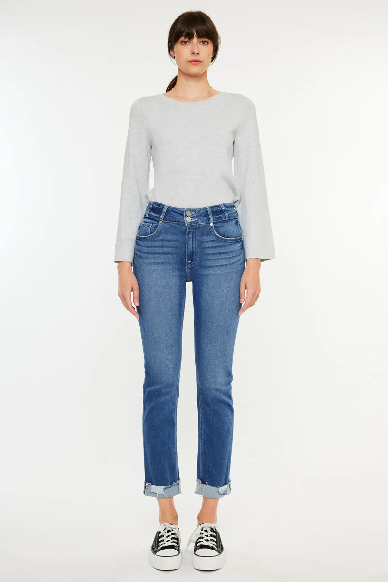 Esme High Rise Slim Straight Leg Jeans