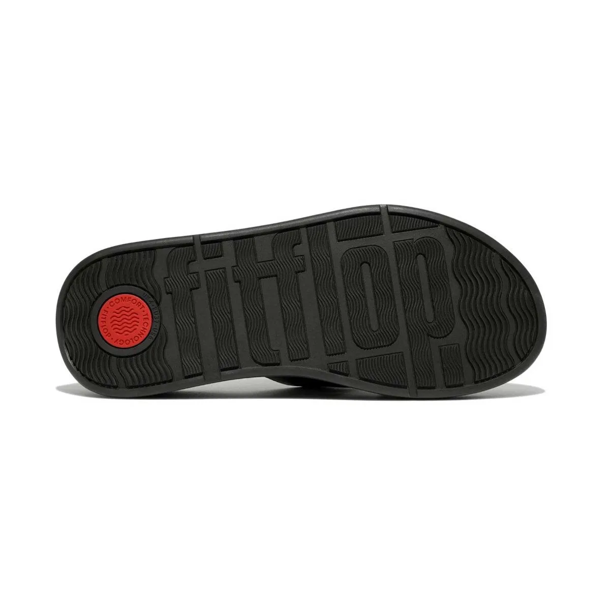 FitFlop Women's F-Mode H Bar Slide Black Leather