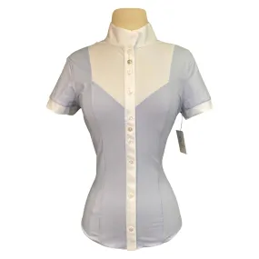 For Horses 'Gloria' Technical Show Shirt in Blue Pois - Women's XS