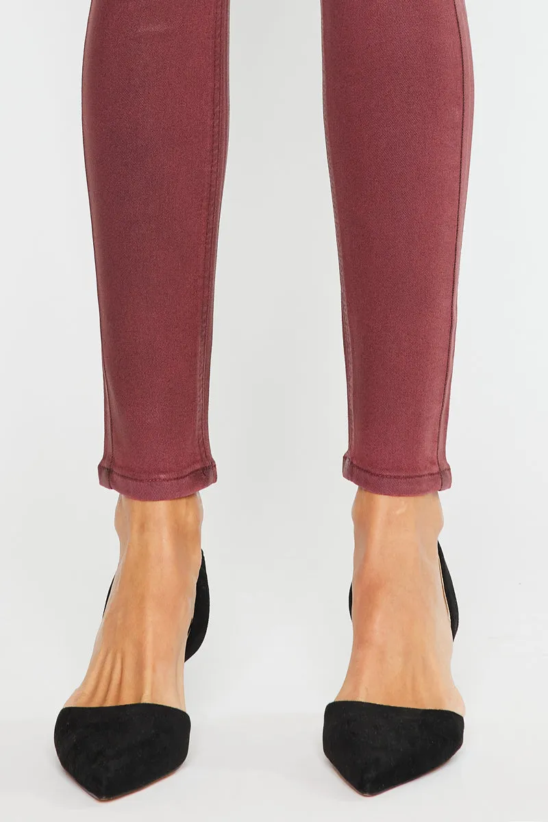 Georgie High Rise Coated Super Skinny Jeans