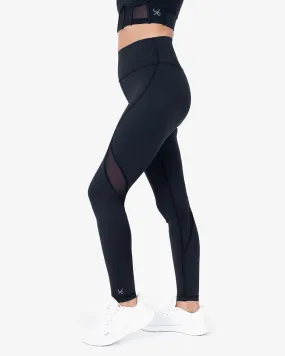 Glide Active Mesh Legging Black