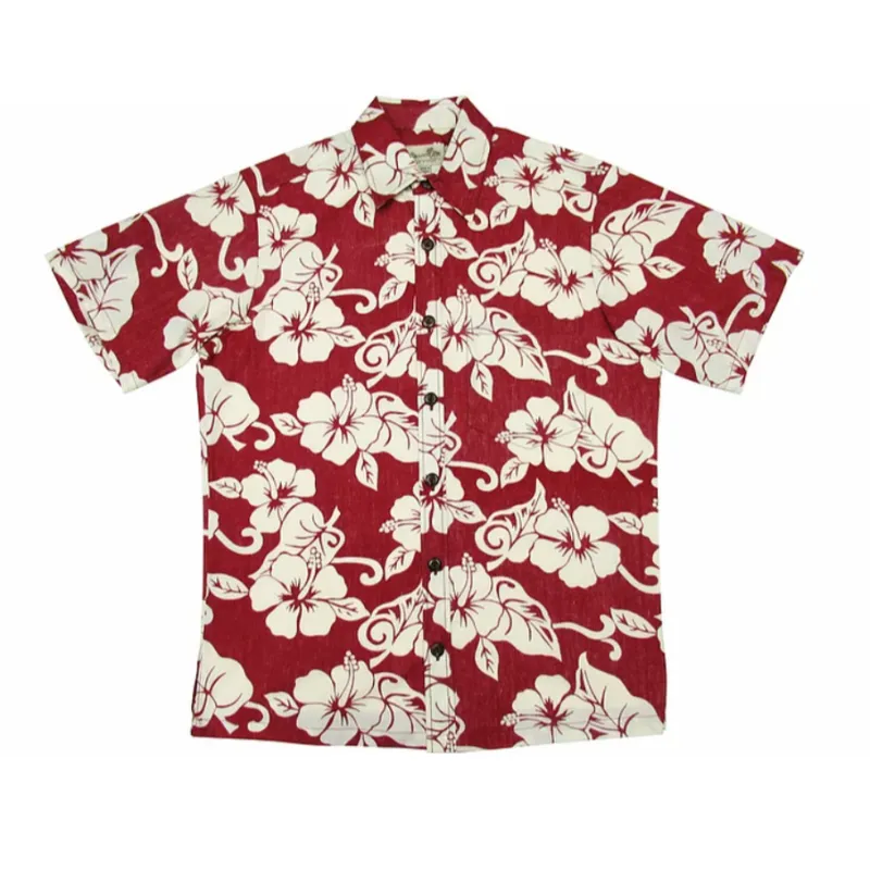 Hibiscus 2 Tone Hawaiian Shirt