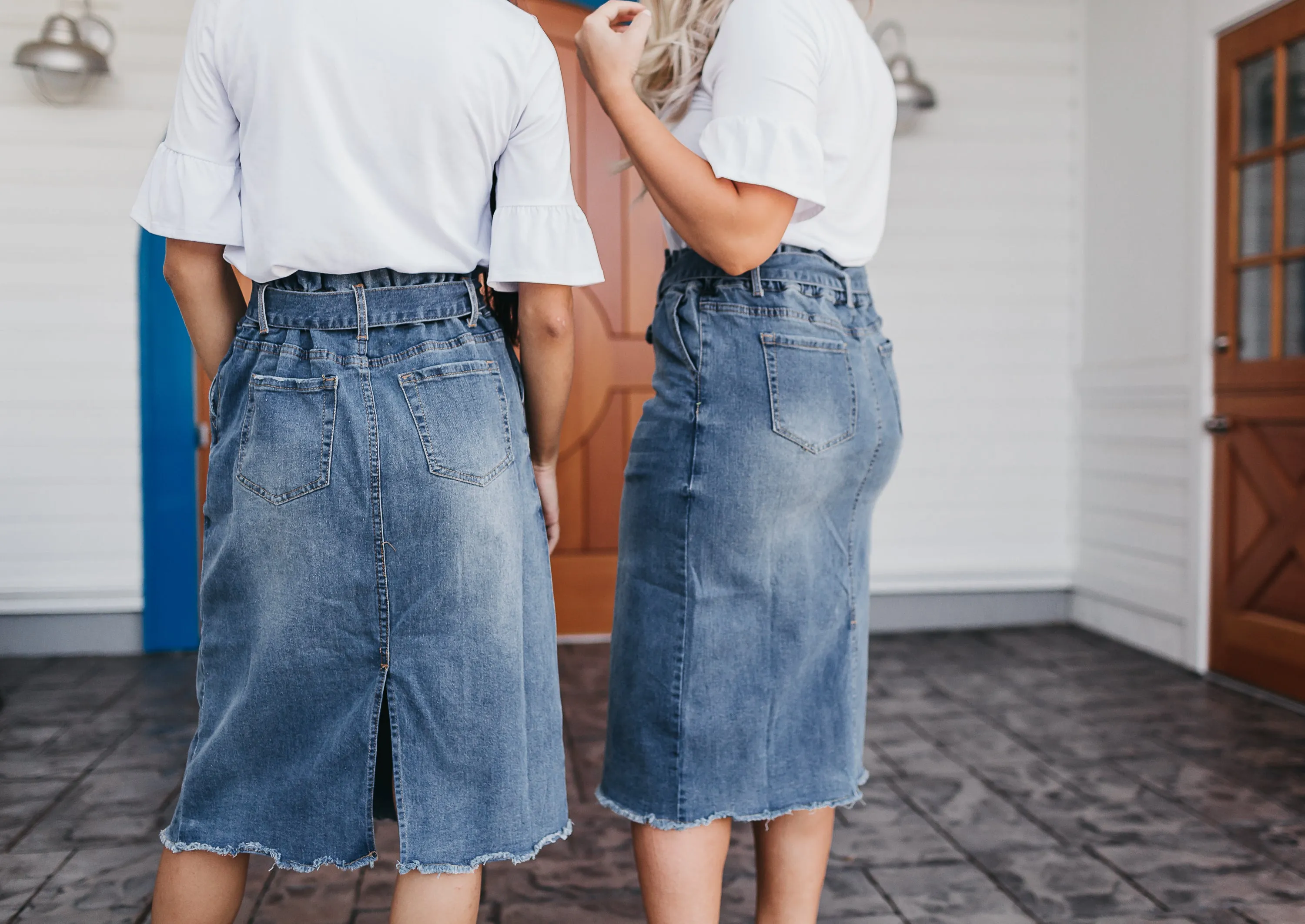 High Waist Stylish Denim Skirt