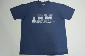 IBM Internal Use Only Vintage 80's Single Stitch RARE Company Employee T-Shirt