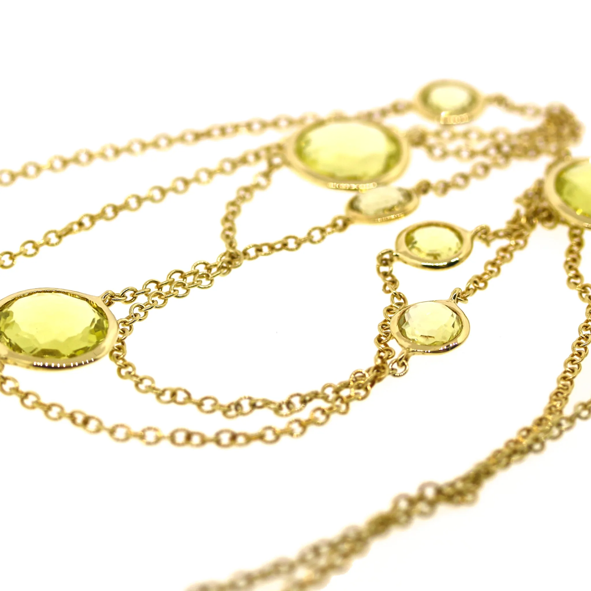 Ippolita Lollitini Rock Candy Golden Citrine Long Necklace in 18k Yellow Gold