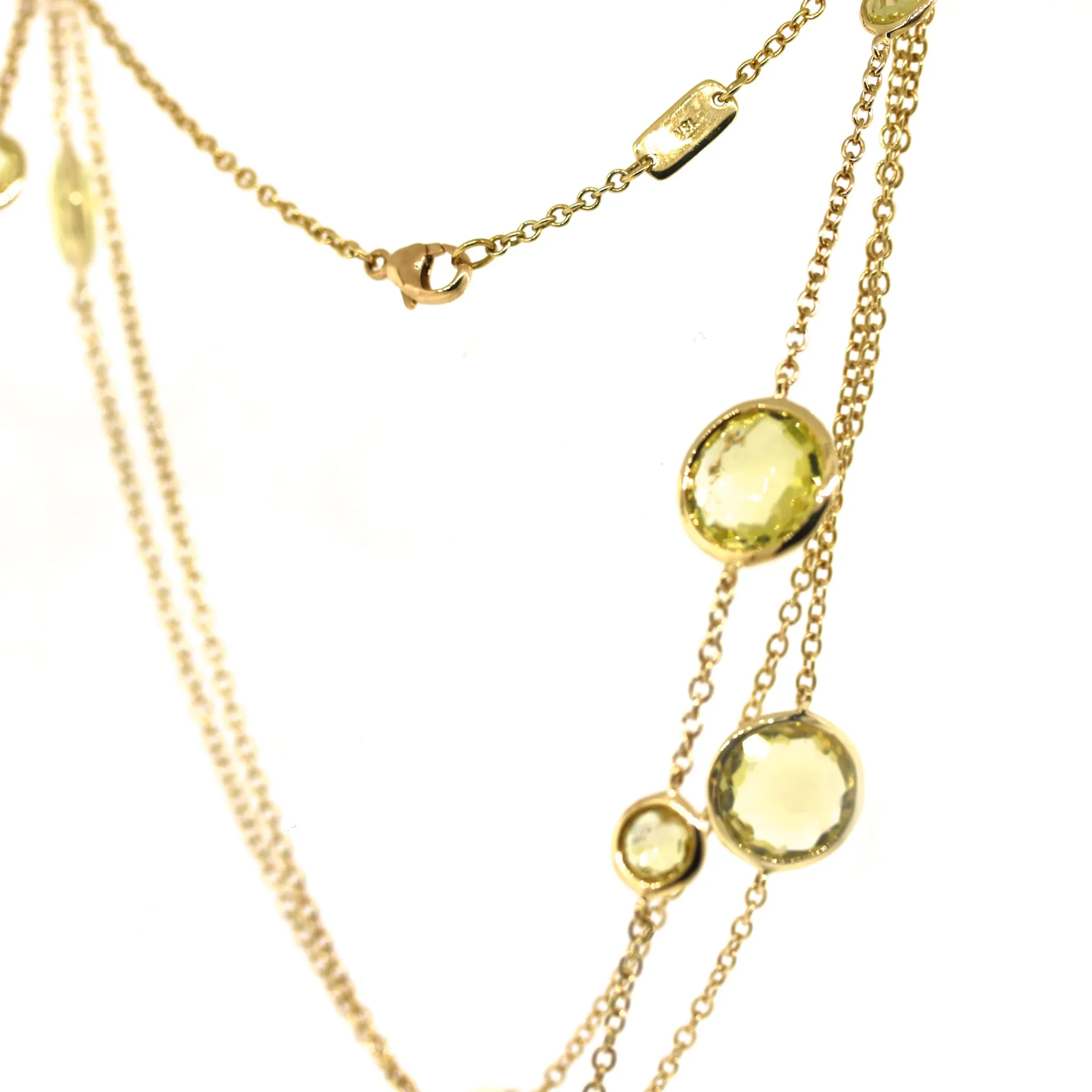 Ippolita Lollitini Rock Candy Golden Citrine Long Necklace in 18k Yellow Gold