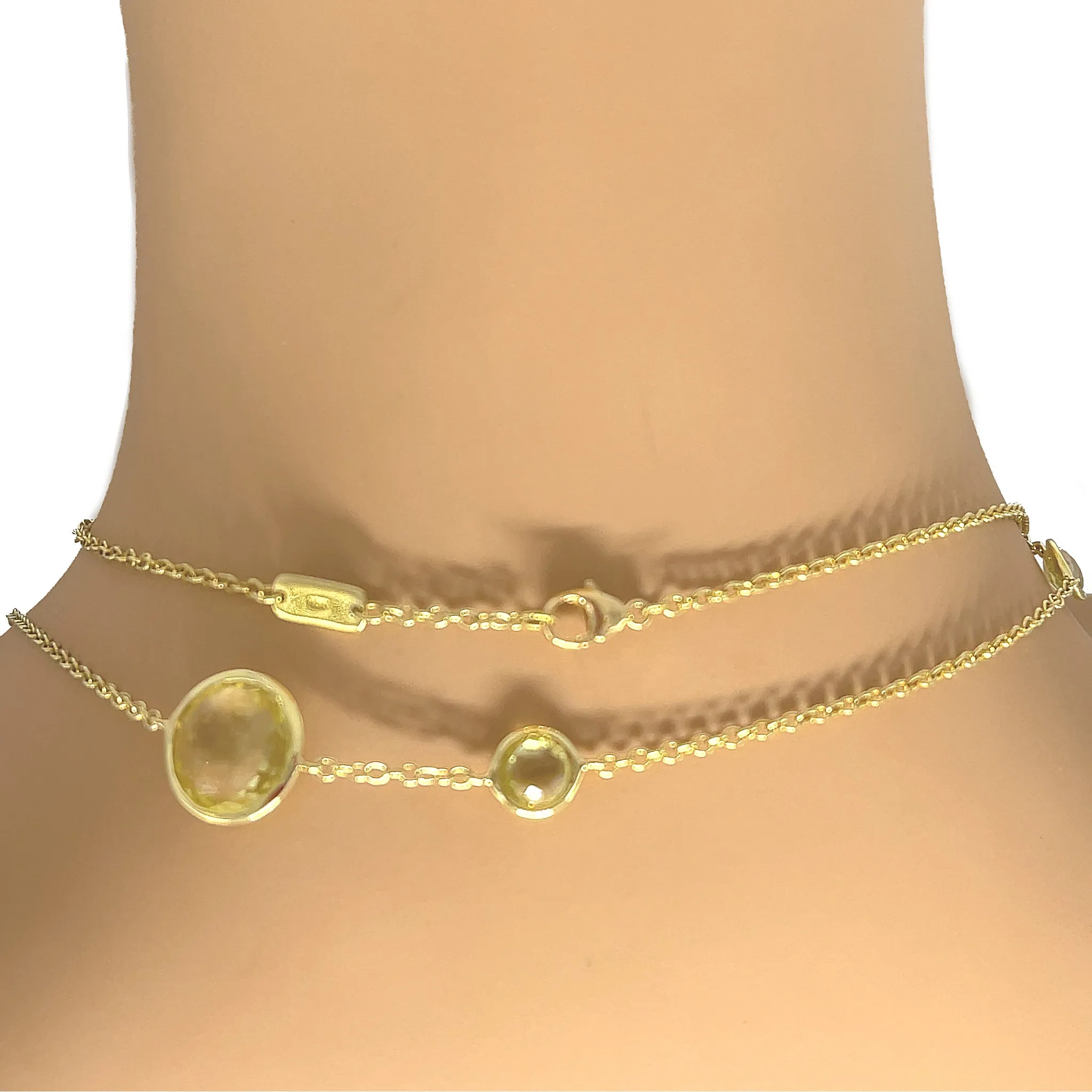 Ippolita Lollitini Rock Candy Golden Citrine Long Necklace in 18k Yellow Gold