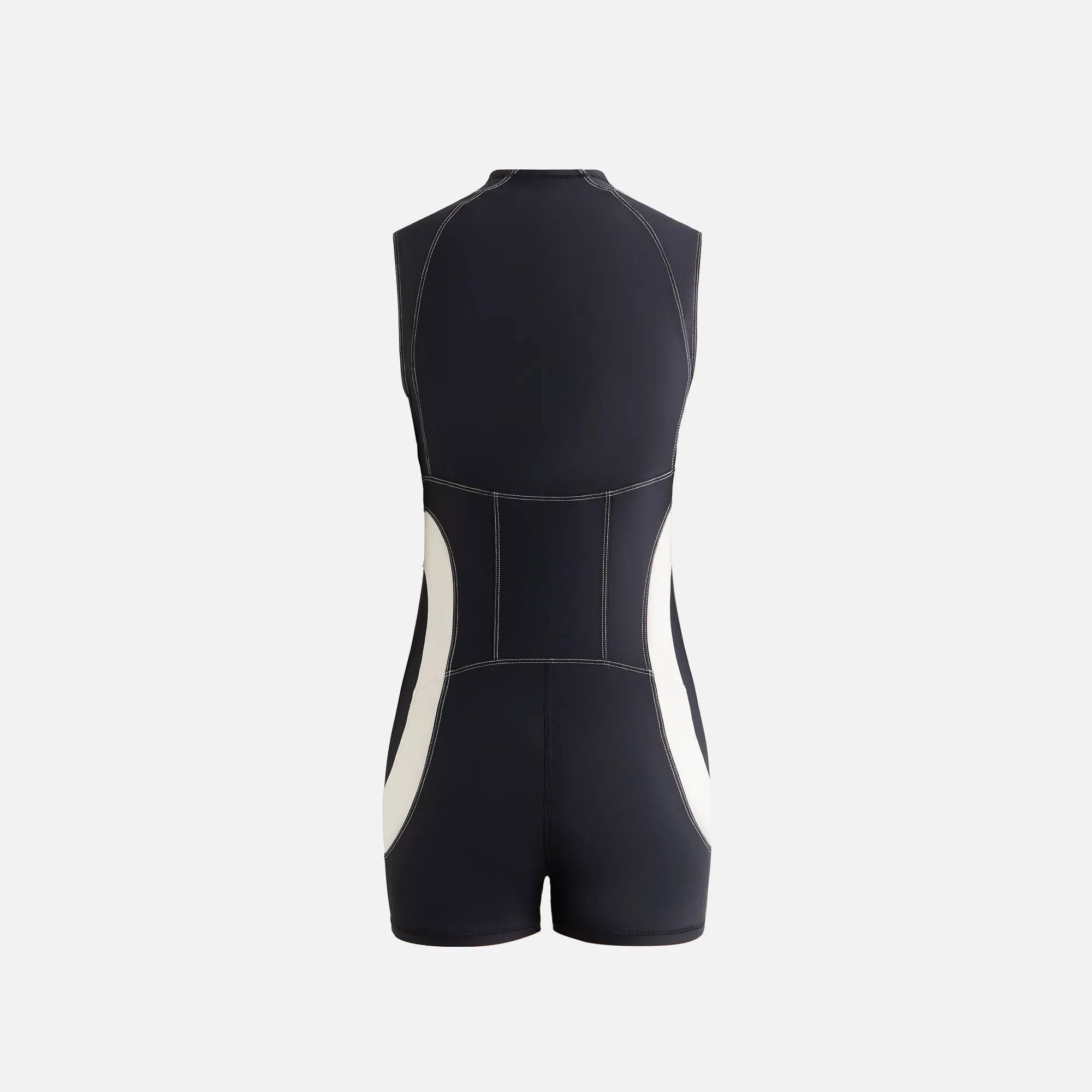 Kith Women Sora Seamed Zip Romper - Black