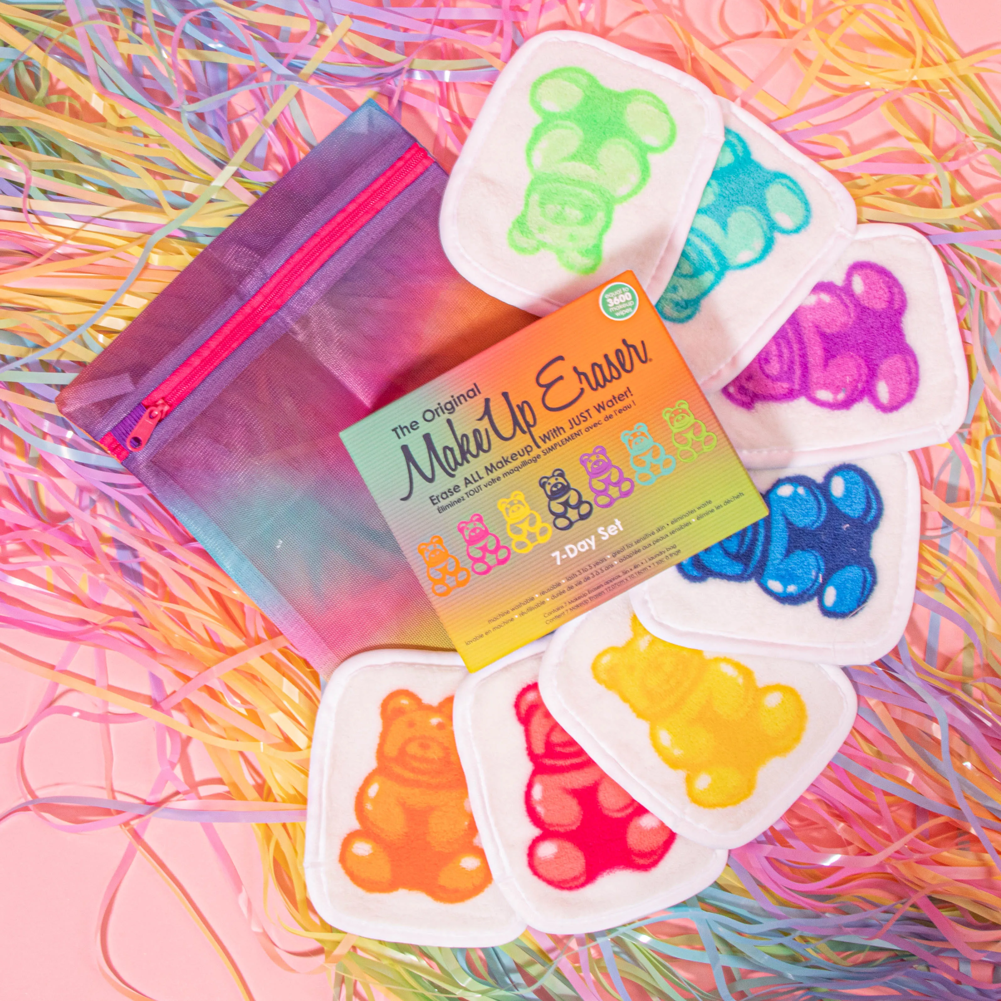 MAKEUPERASER Gummy Bear Set Toallas Desmaquillantes 7 Días