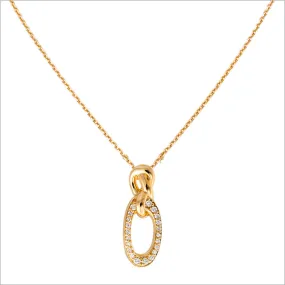 Nodo 18K Yellow Gold & Diamond Necklace