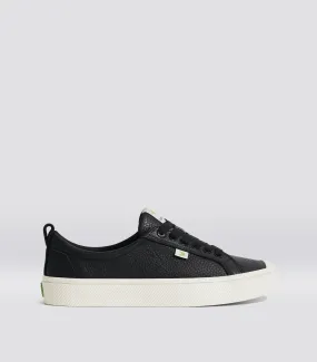 OCA Low Black Premium Leather Sneaker Women