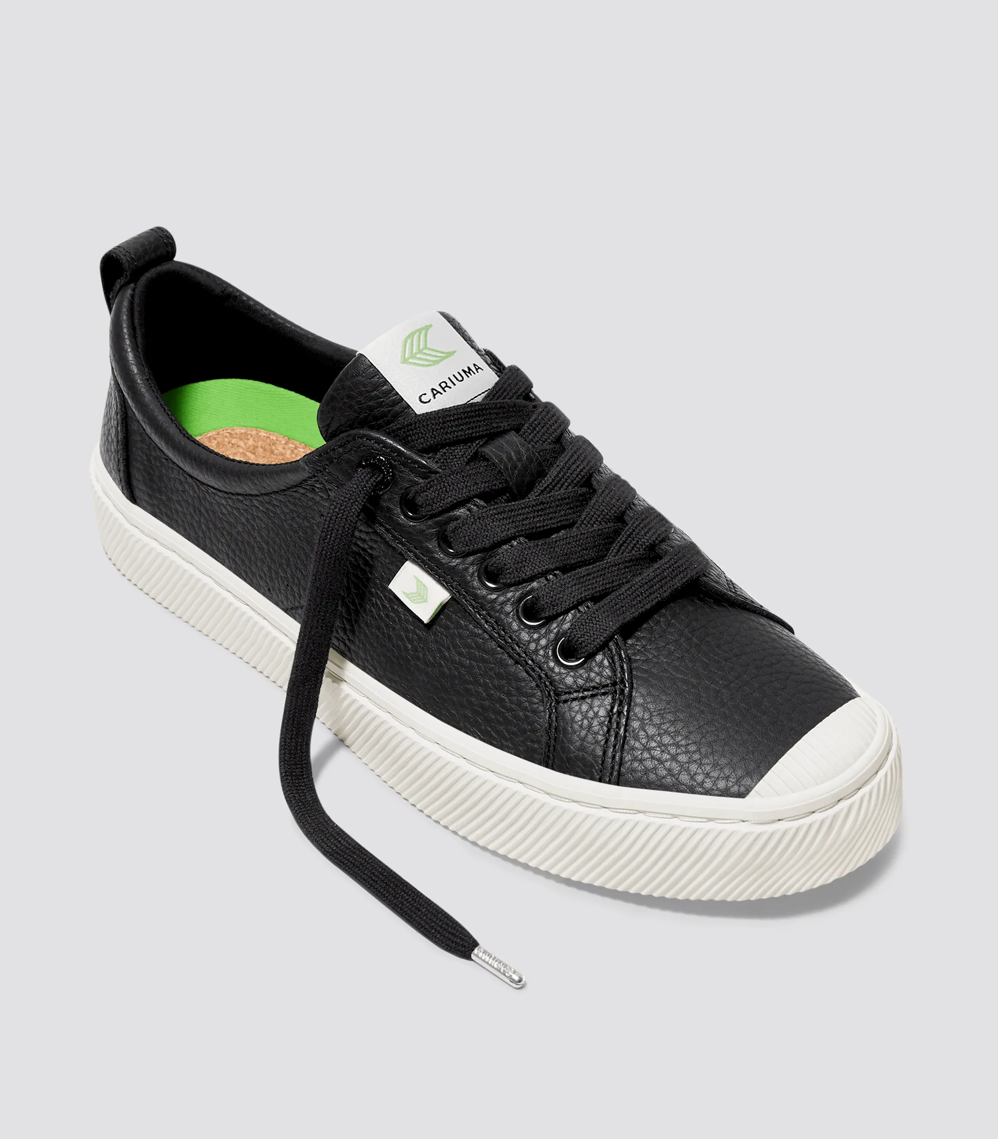 OCA Low Black Premium Leather Sneaker Women