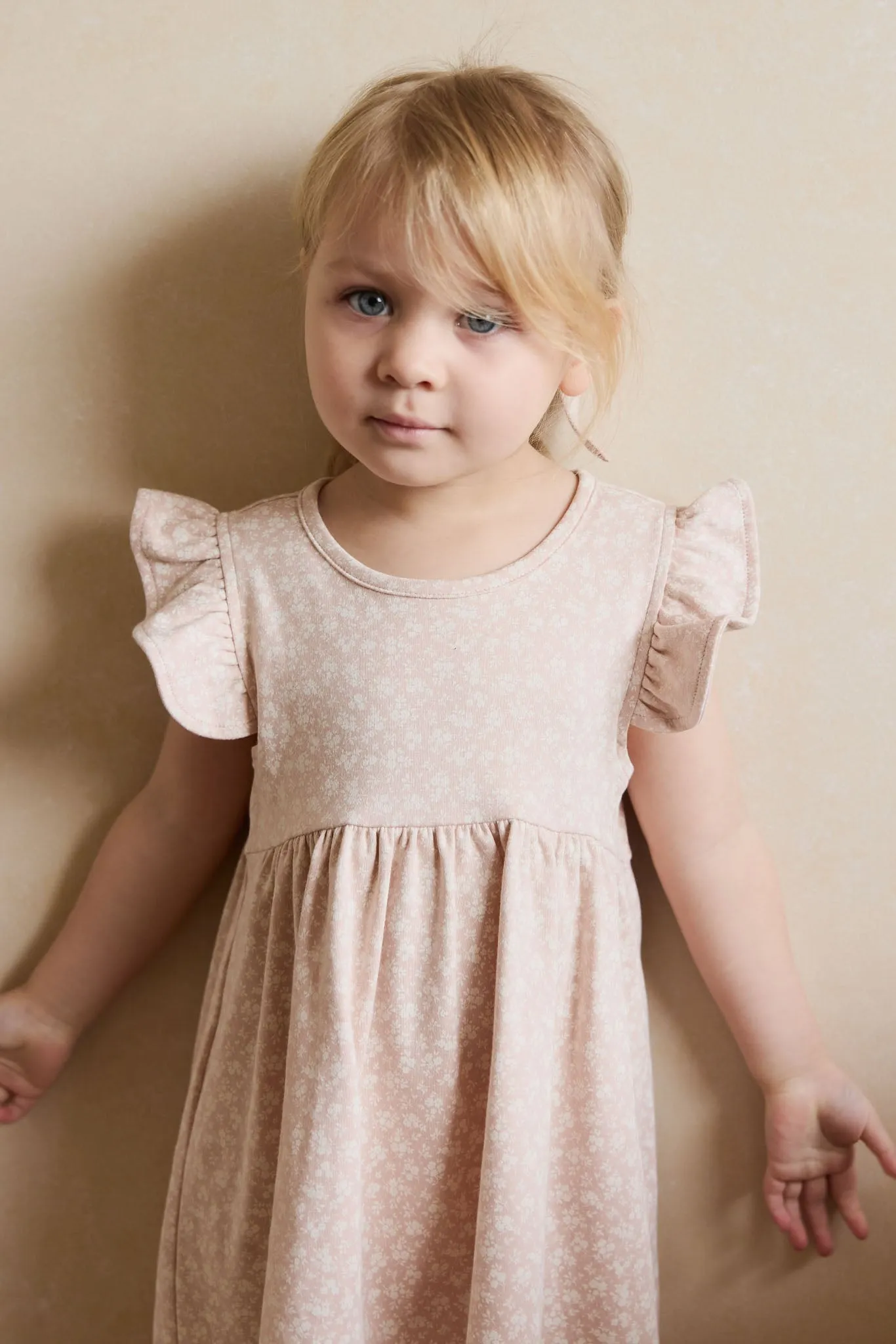 Organic Cotton Ada Dress - Rosalie Field Rose