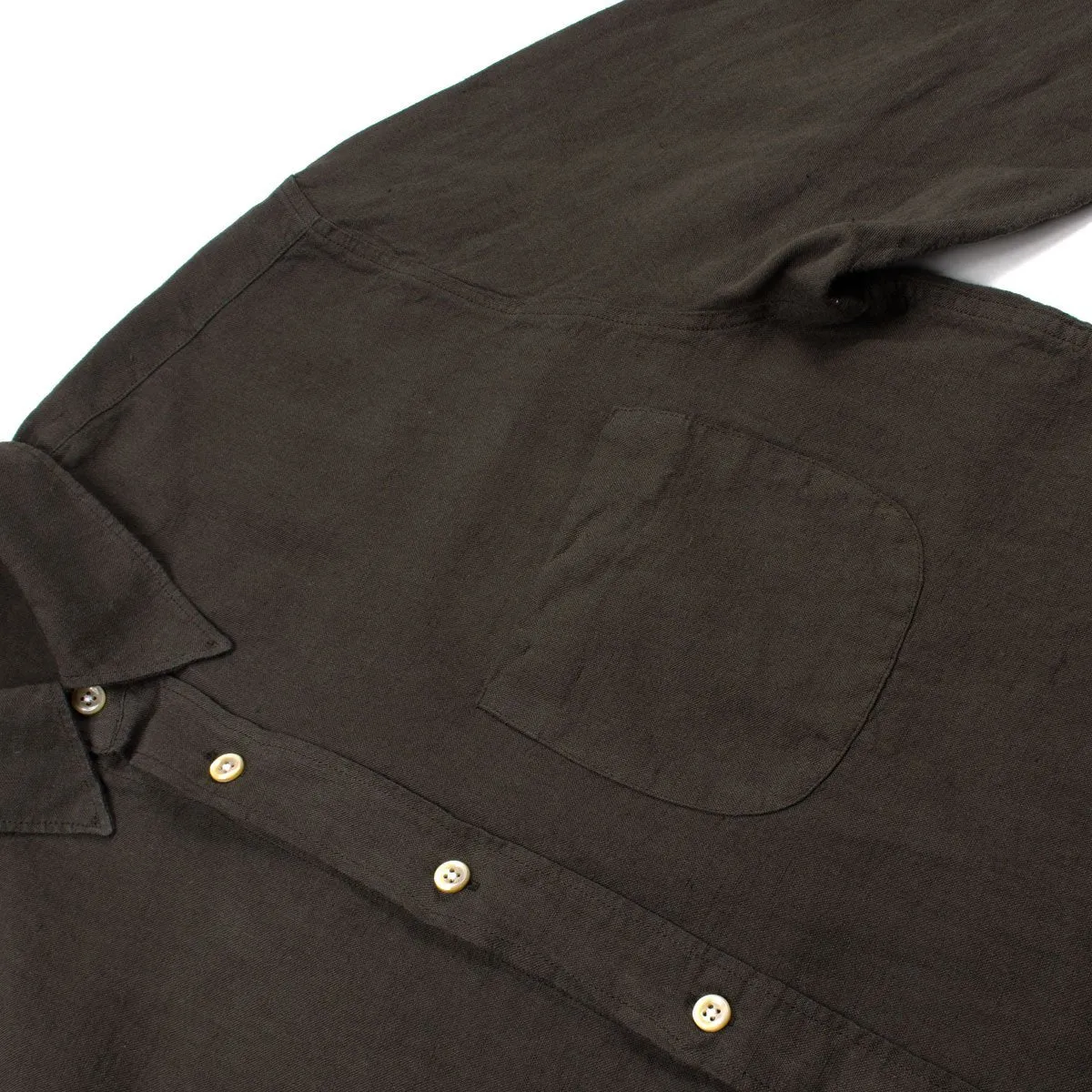 Our Legacy - Generation Shirt - Chocolate Cotton / Linen