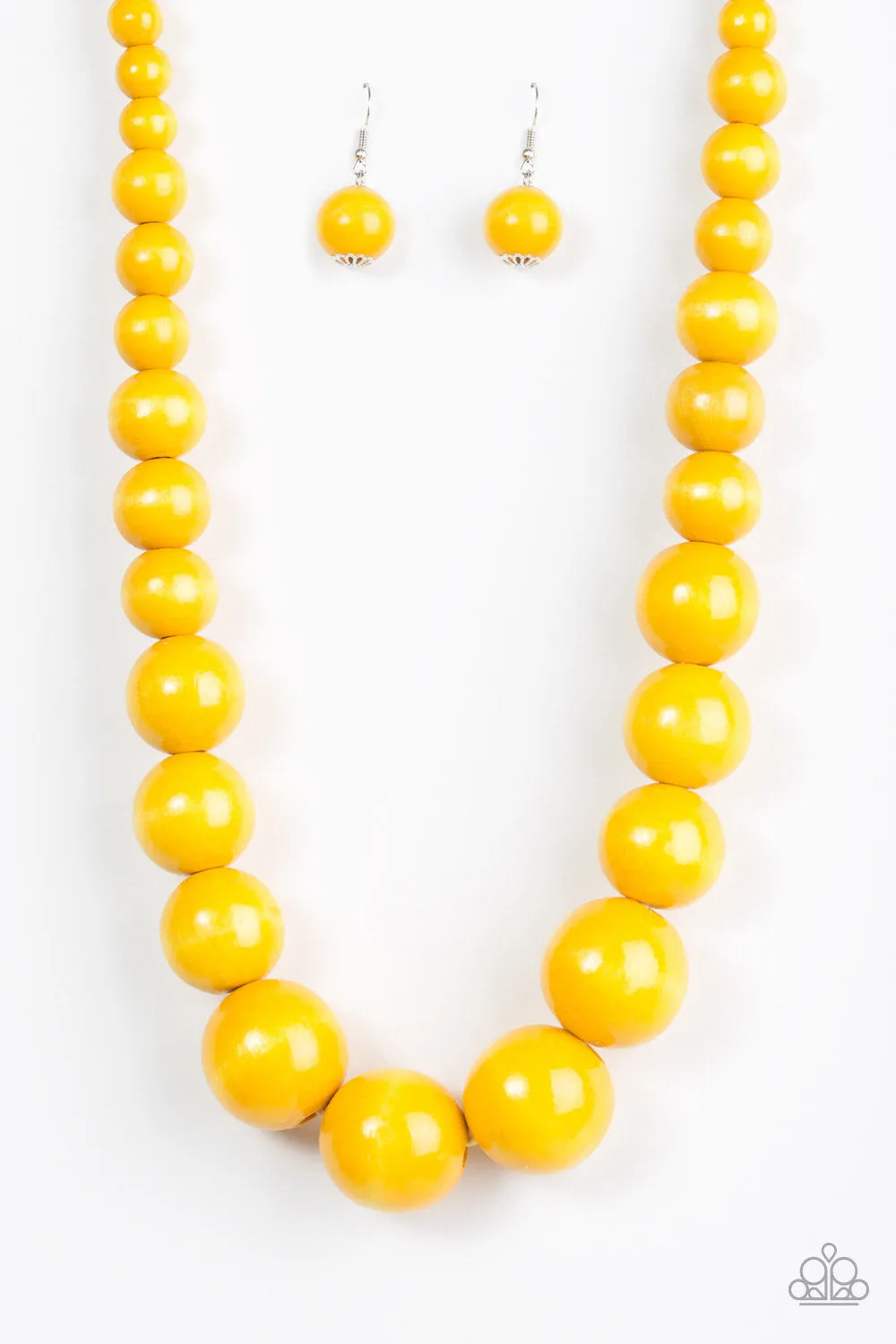 Paparazzi Accessories  - Effortlessly Everglades #N127 - Yellow Necklace