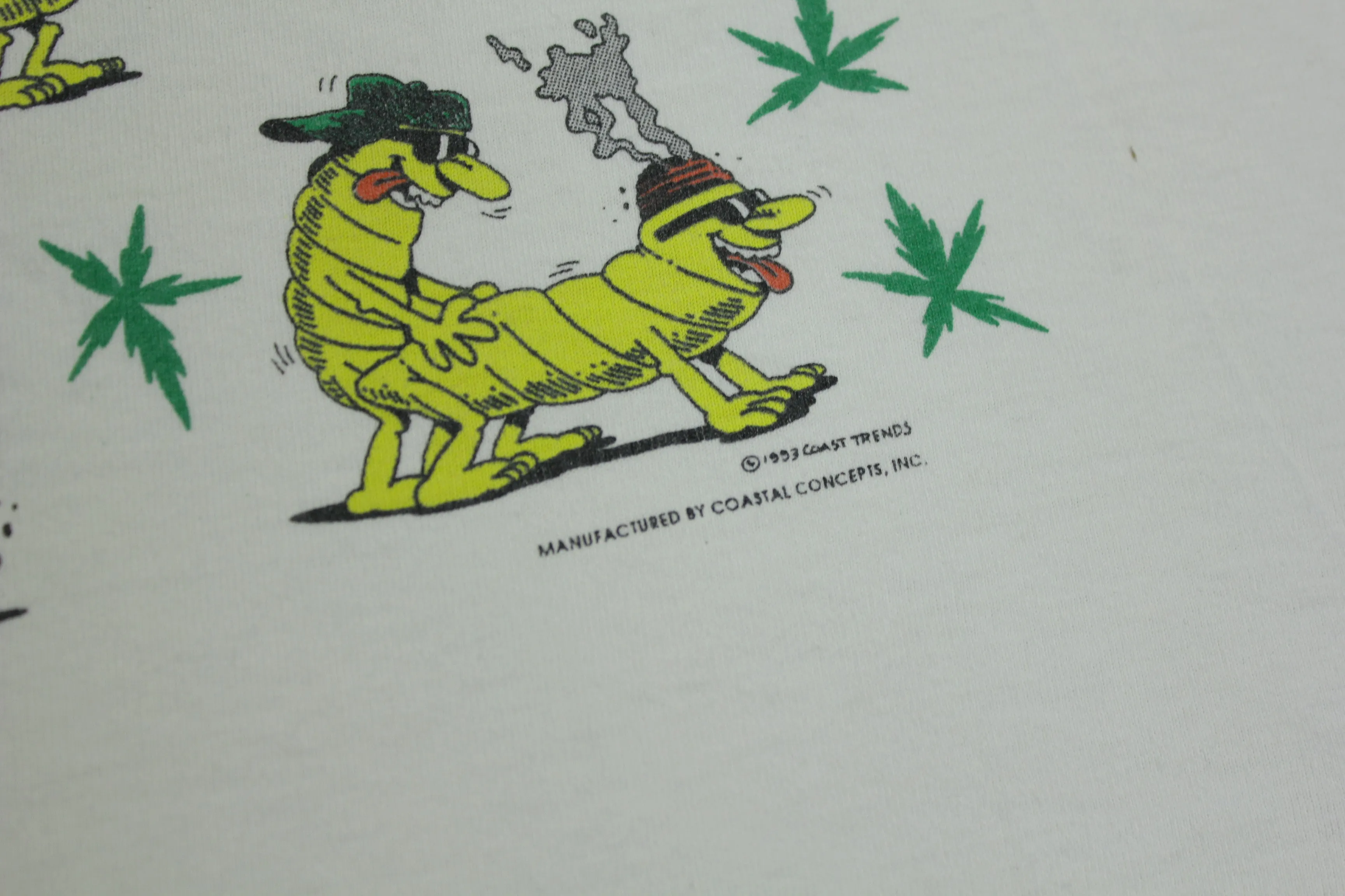 Pot Head Vintage 90's Sex Positions Lewd Funny Weed Marijuana Single Stitch T-Shirt