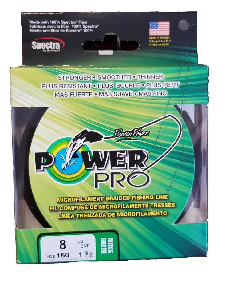 Power Pro Moss Green 8 lb 150 yds Braided Fishing Line