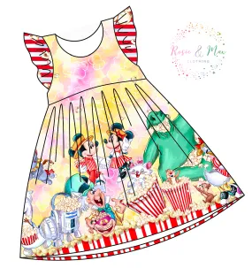 PREORDER - Poppin' Down Mainstreet -  Border Dress