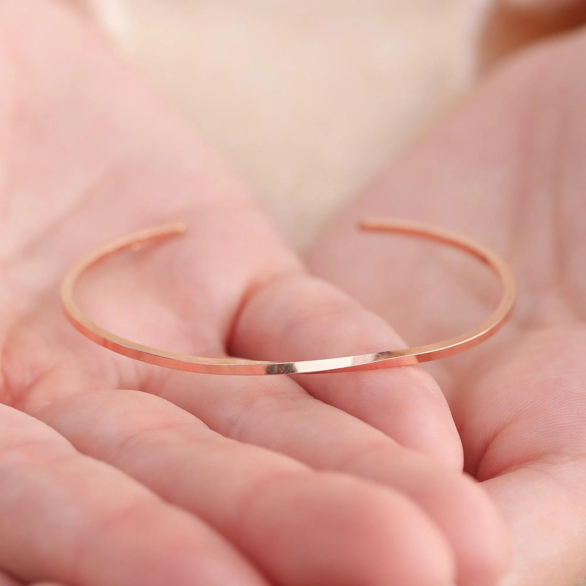 Rose Gold Twist Cuff Bracelet